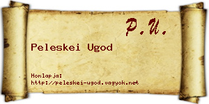 Peleskei Ugod névjegykártya